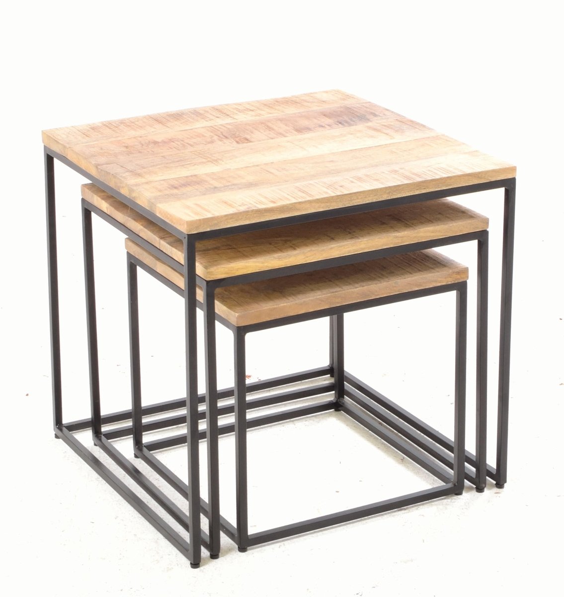 Old Empire Square Nest of 3 Tables - OPULENT Co