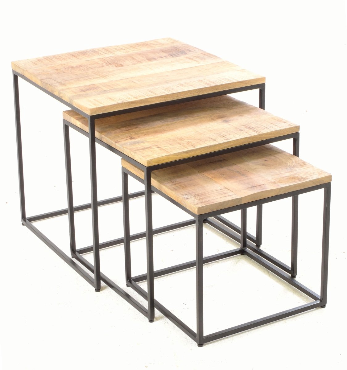 Old Empire Square Nest of 3 Tables - OPULENT Co