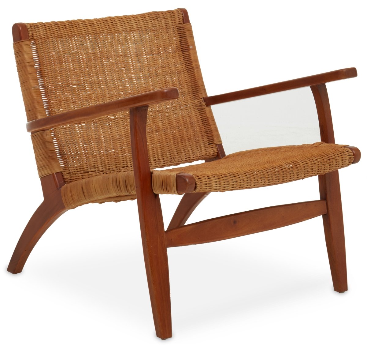 Papua Woven Chair In Brown Natural Rattan - OPULENT co