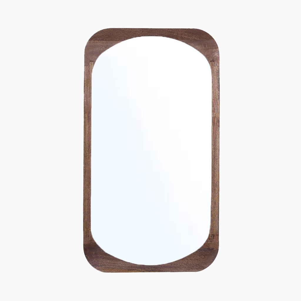 Rafael Curved Wooden Mirror - OPULENT Co