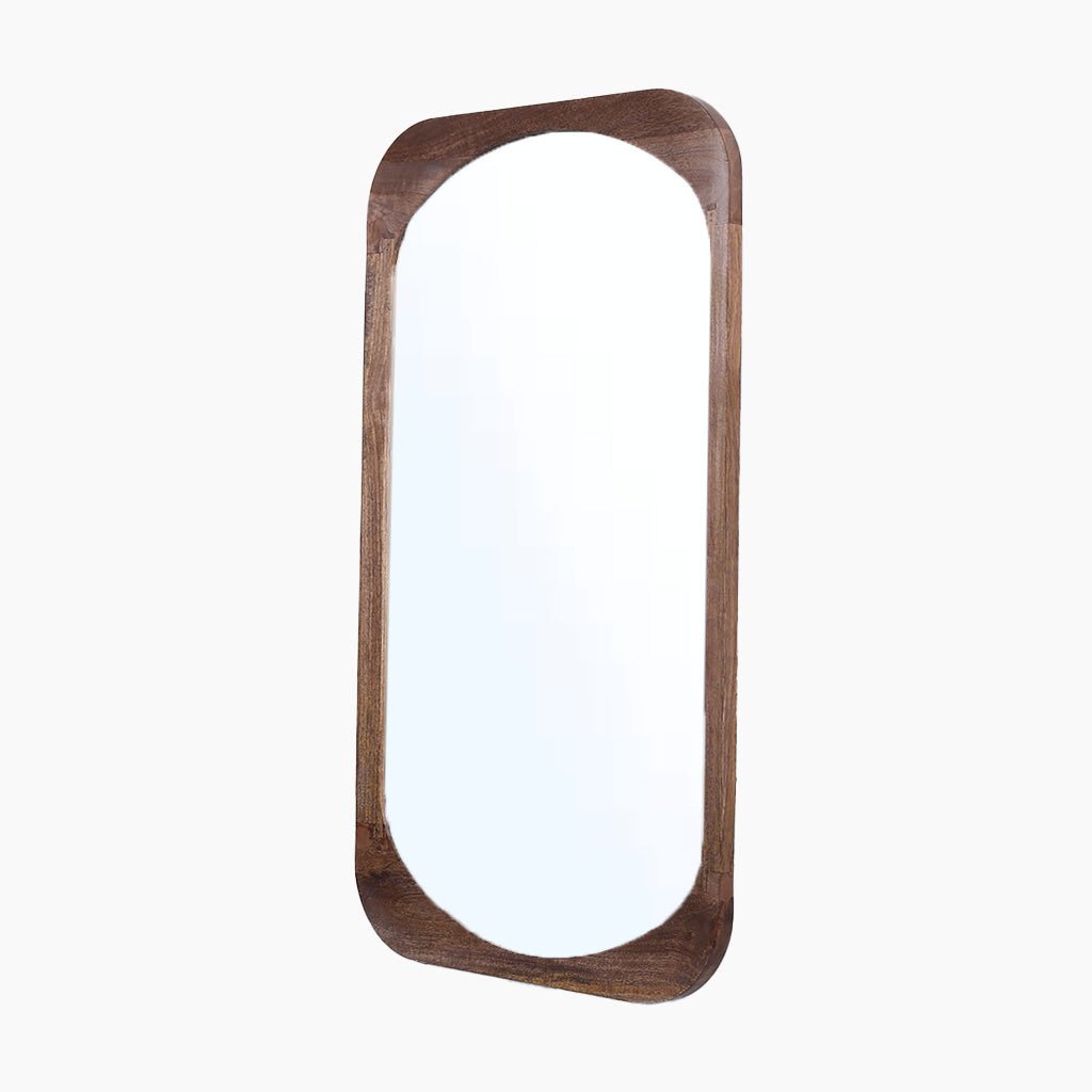 Rafael Curved Wooden Mirror - OPULENT Co