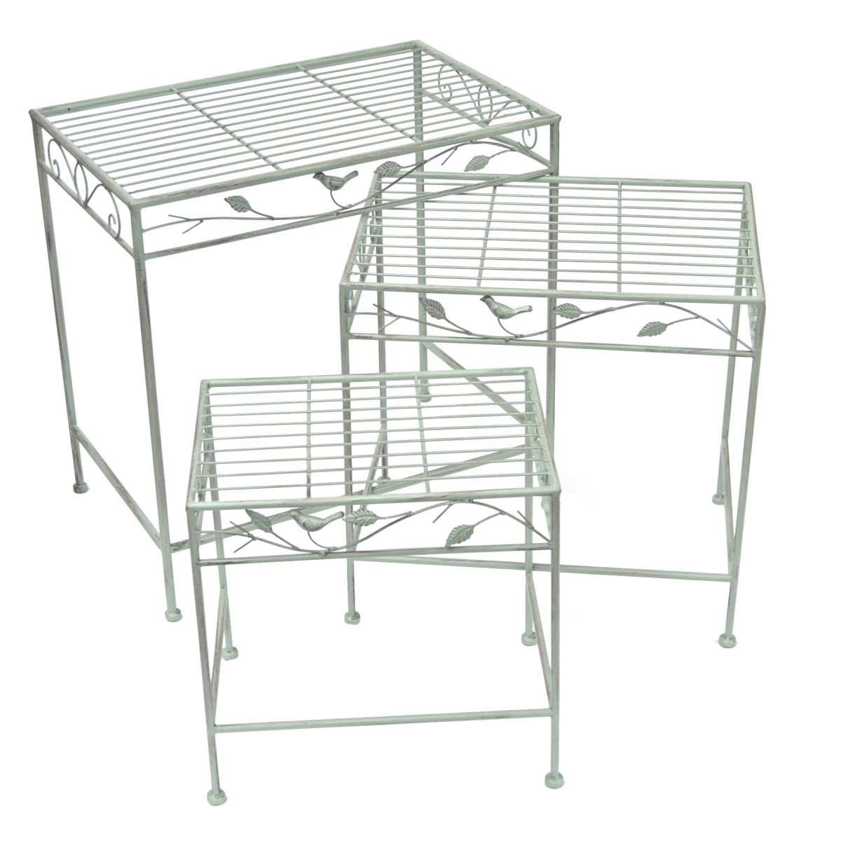 Rectangle Table Set of 3 | Green - OPULENT co
