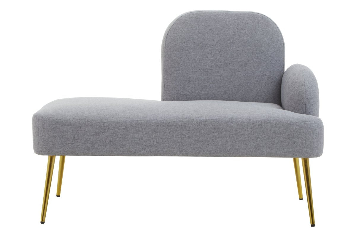 Richmond Left Arm Grey Chaise Lounge - OPULENT co