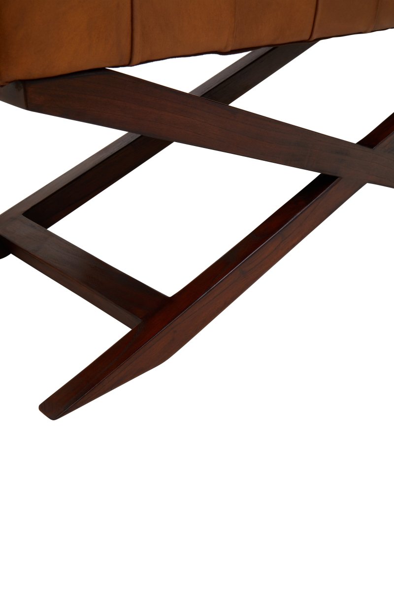 Sapa Bench With Cross Base - OPULENT co