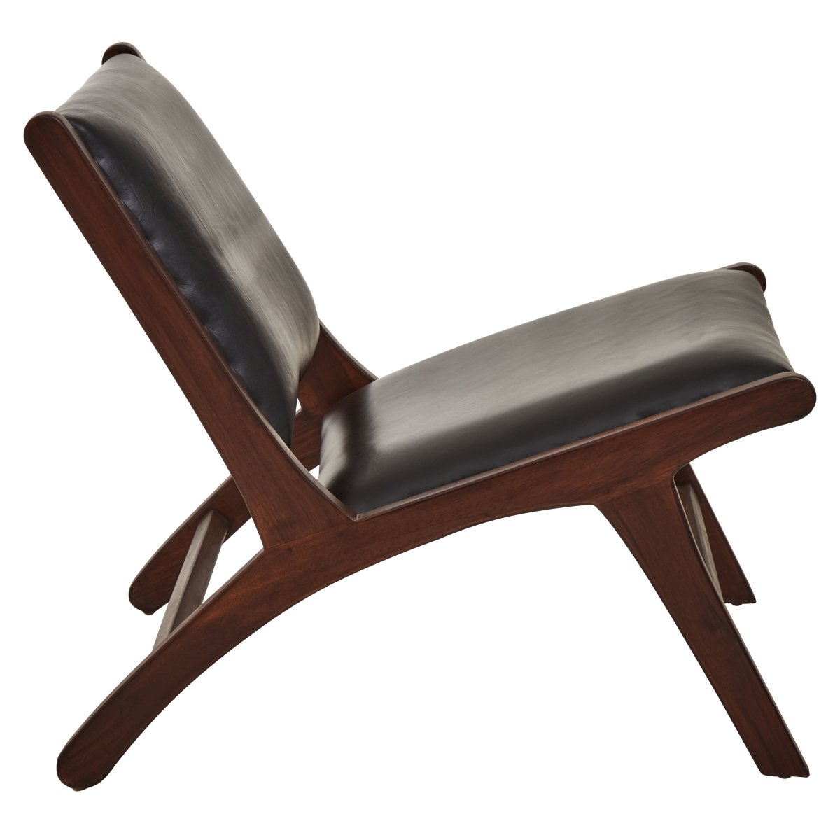 Sapa Genuine Black Cow Leather Chair - OPULENT Co