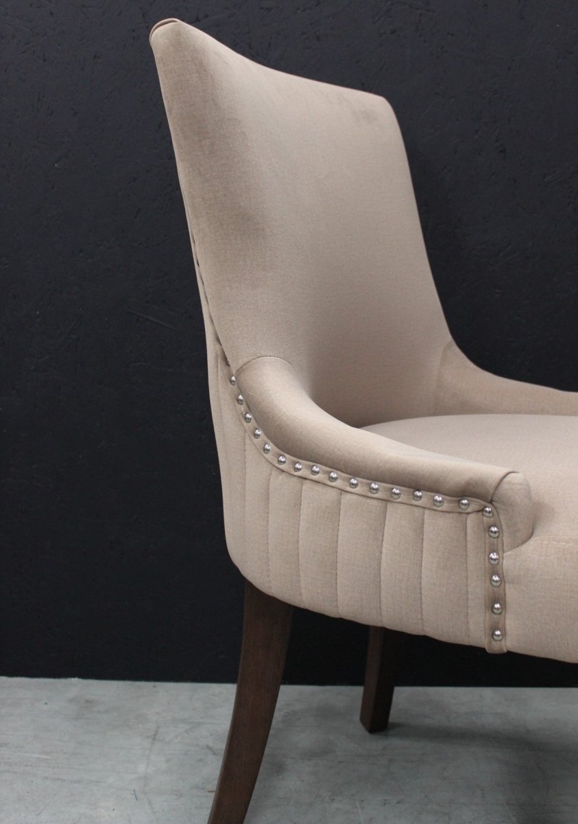 Scott Dining Chair in Velvet Hazelnut - OPULENT Co