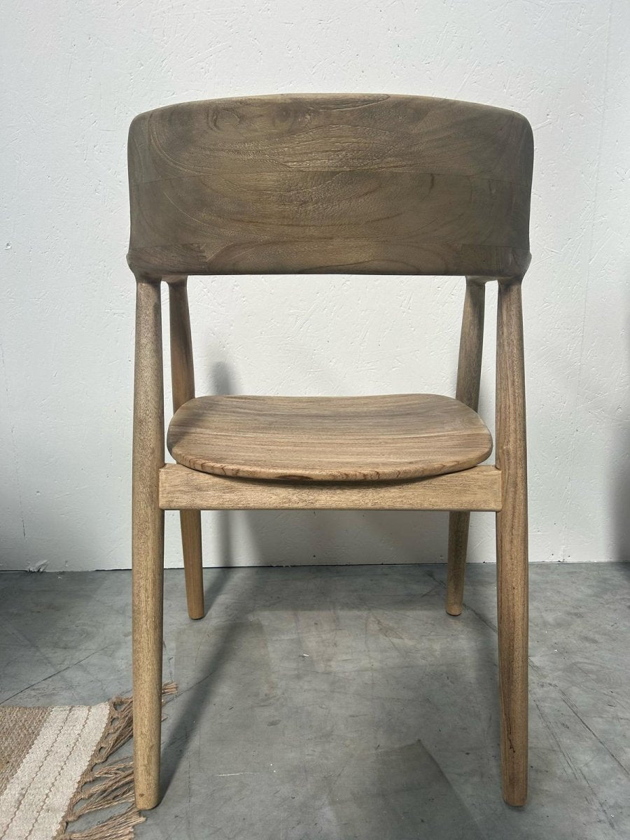Shoreditch Dining Chair with Arms in Teak - OPULENT Co