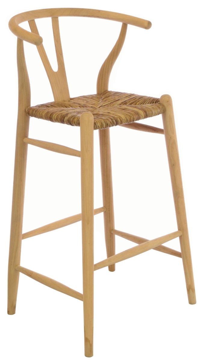 Shoreditch Rush Seat Tall Bar Stool - OPULENT Co