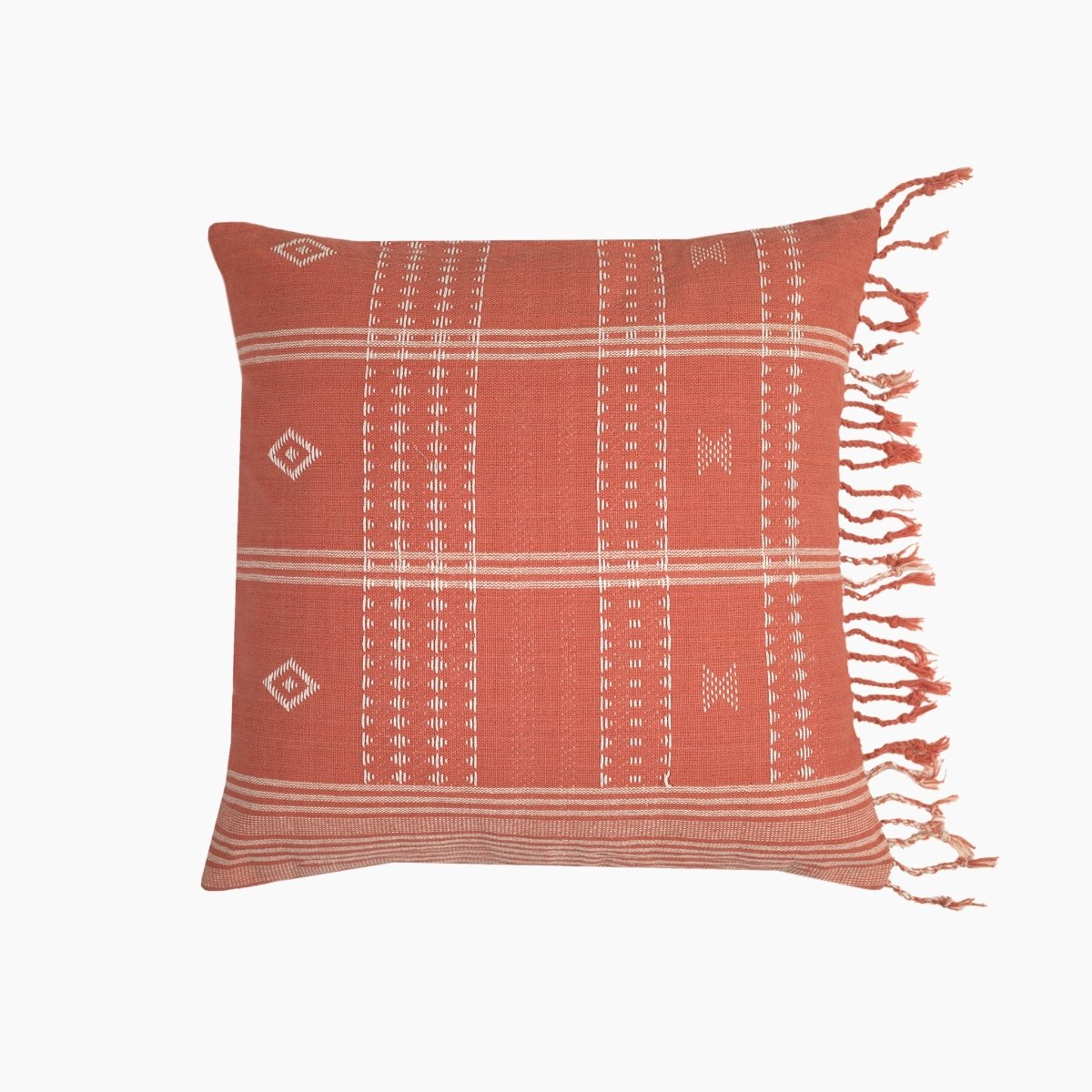 Siyali Coral Cotton Cushion - OPULENT Co