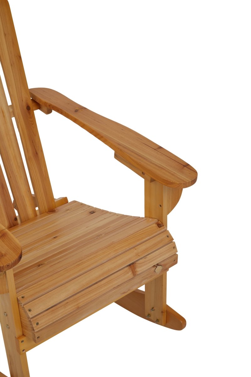Sleeper Mansion Natural Finish Rocking Chair - OPULENT co