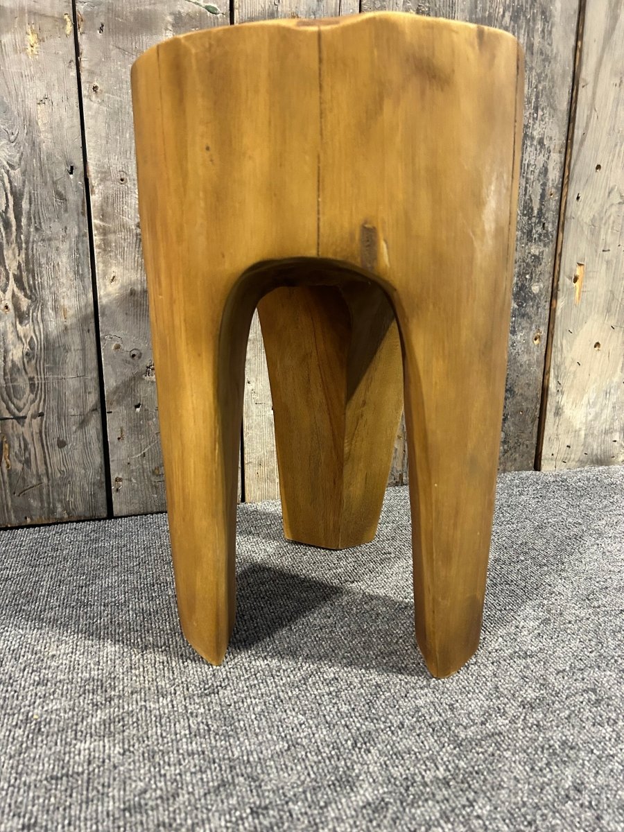 Teak 3 Leg Stool - OPULENT Co