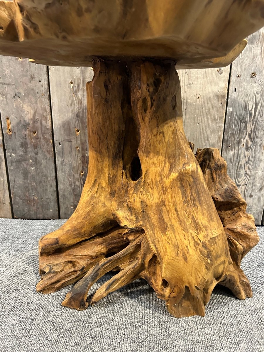 Teak Root Side Table - OPULENT Co