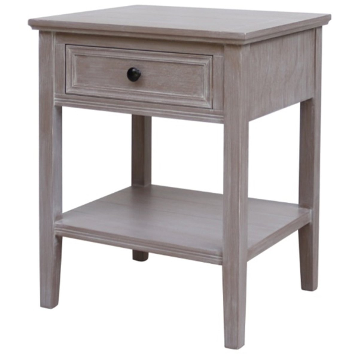 The Serene Collection One Drawer Side Table - OPULENT co