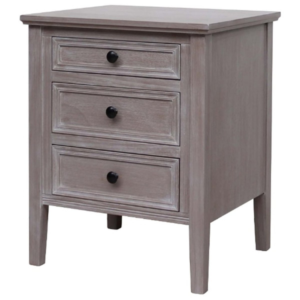 The Serene Collection Three Drawer Bedside Table - OPULENT co