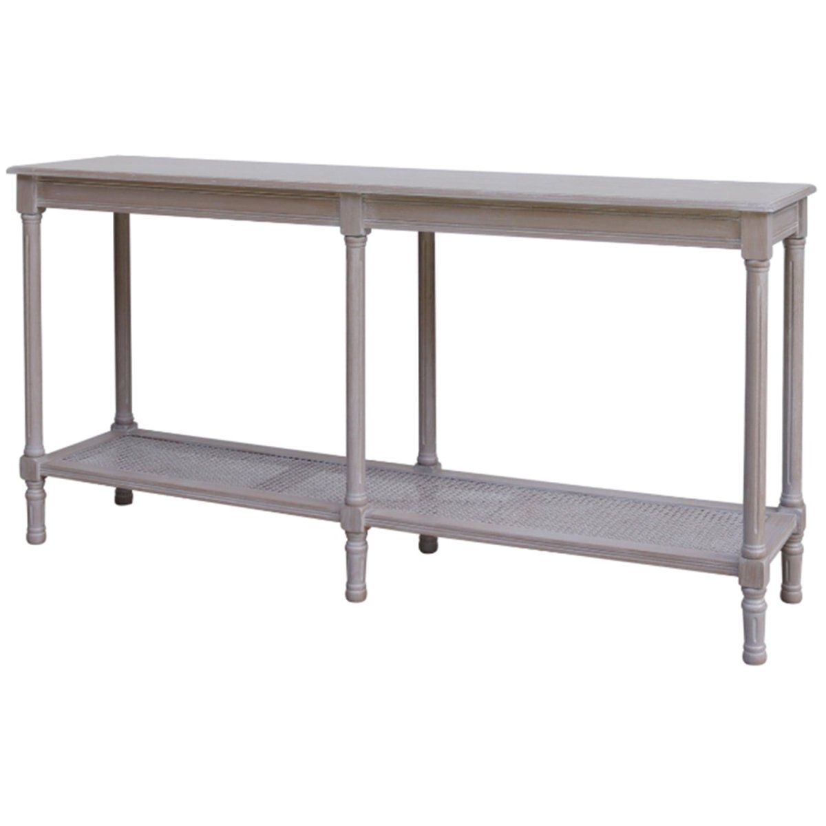 The Serene Rattan Collection Large Console Table - OPULENT co