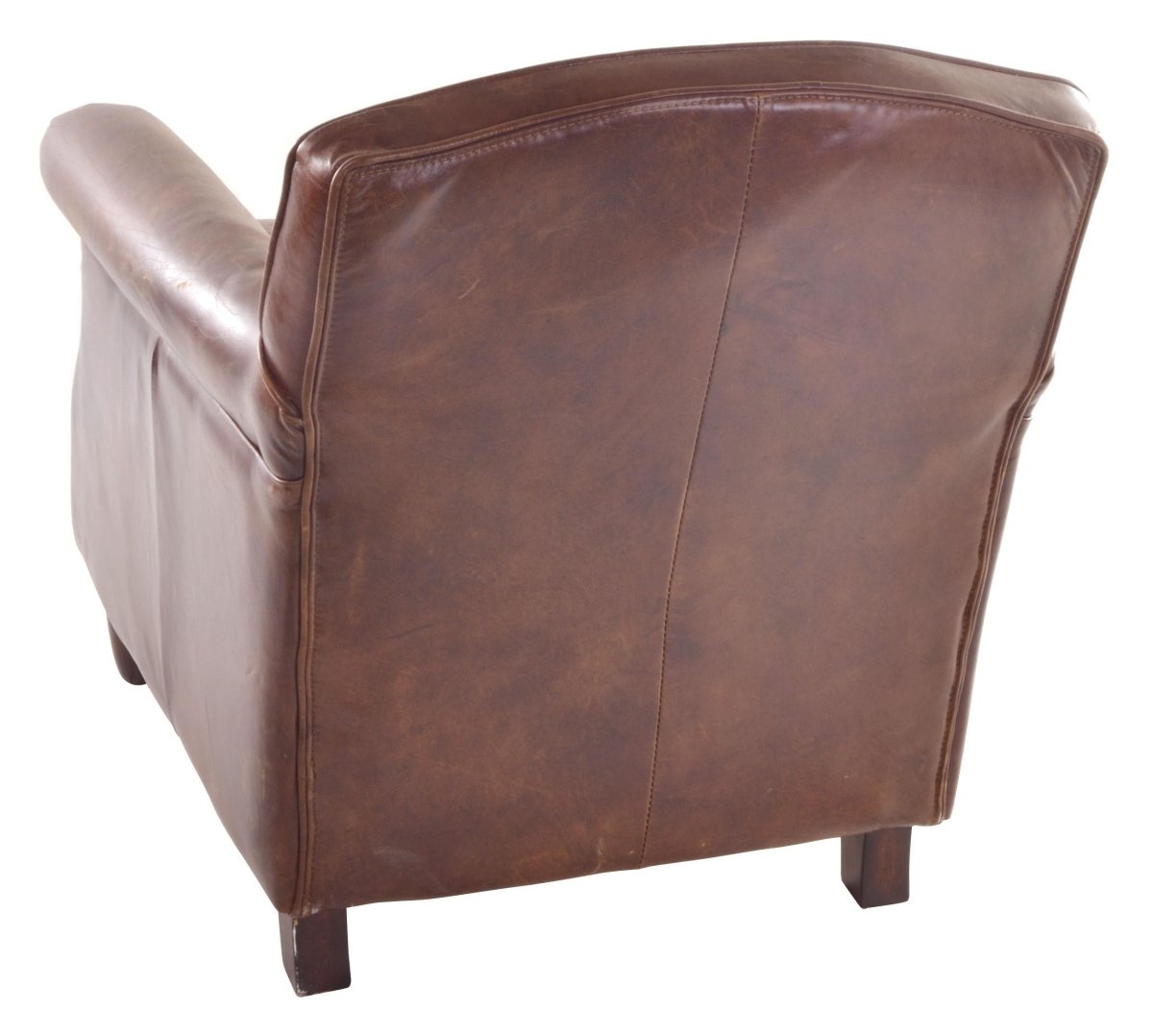 Vintage Studded Front Leather Armchair - OPULENT Co