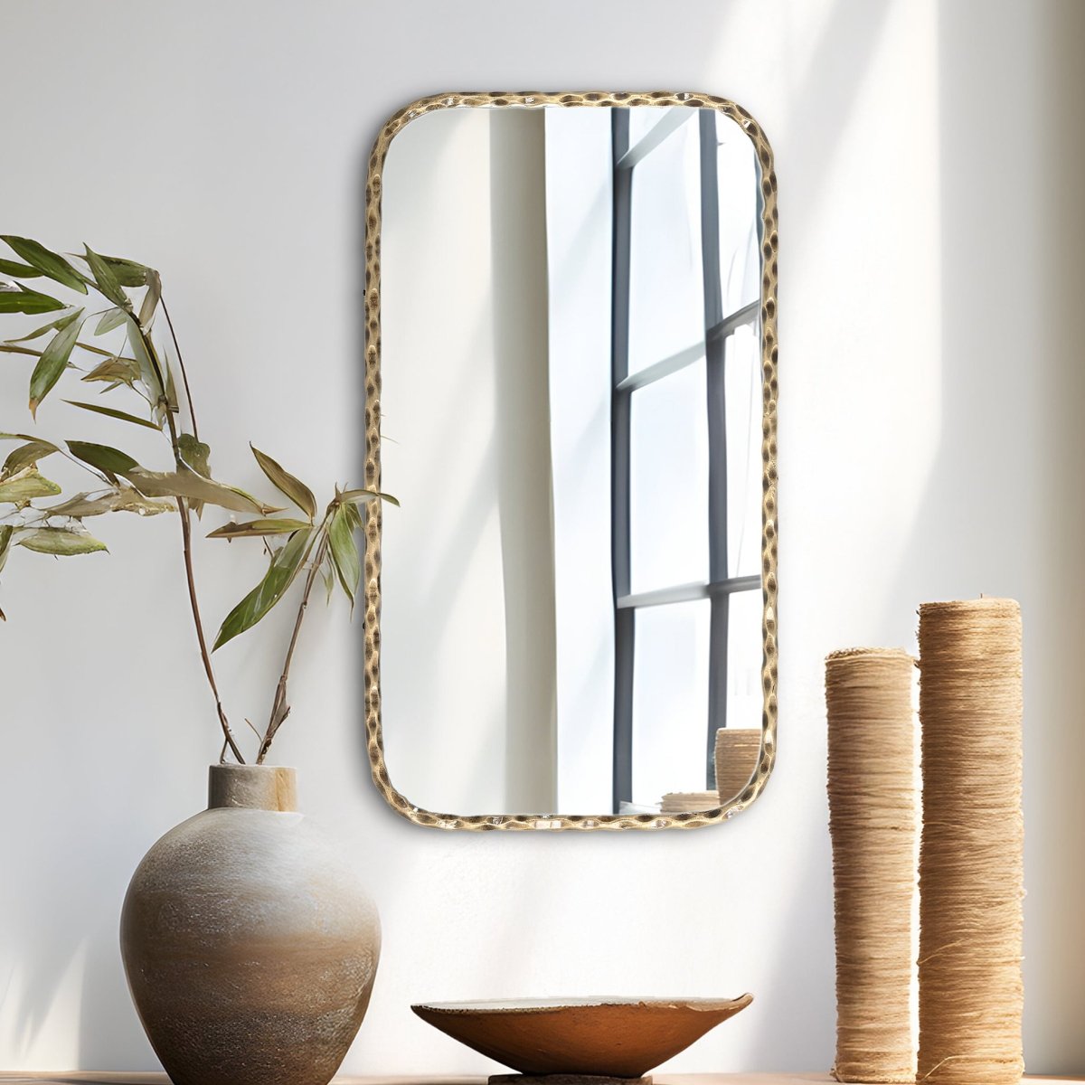 Vista Wall Iron Mirror - OPULENT Co