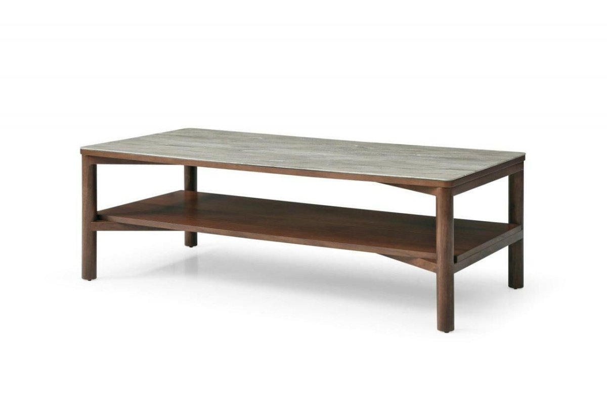 Willow Coffee Table With Shelf - OPULENT co