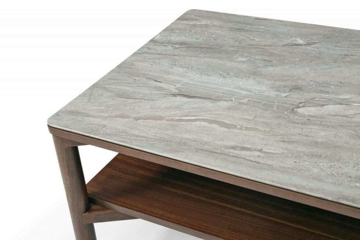 Willow Coffee Table With Shelf - OPULENT co