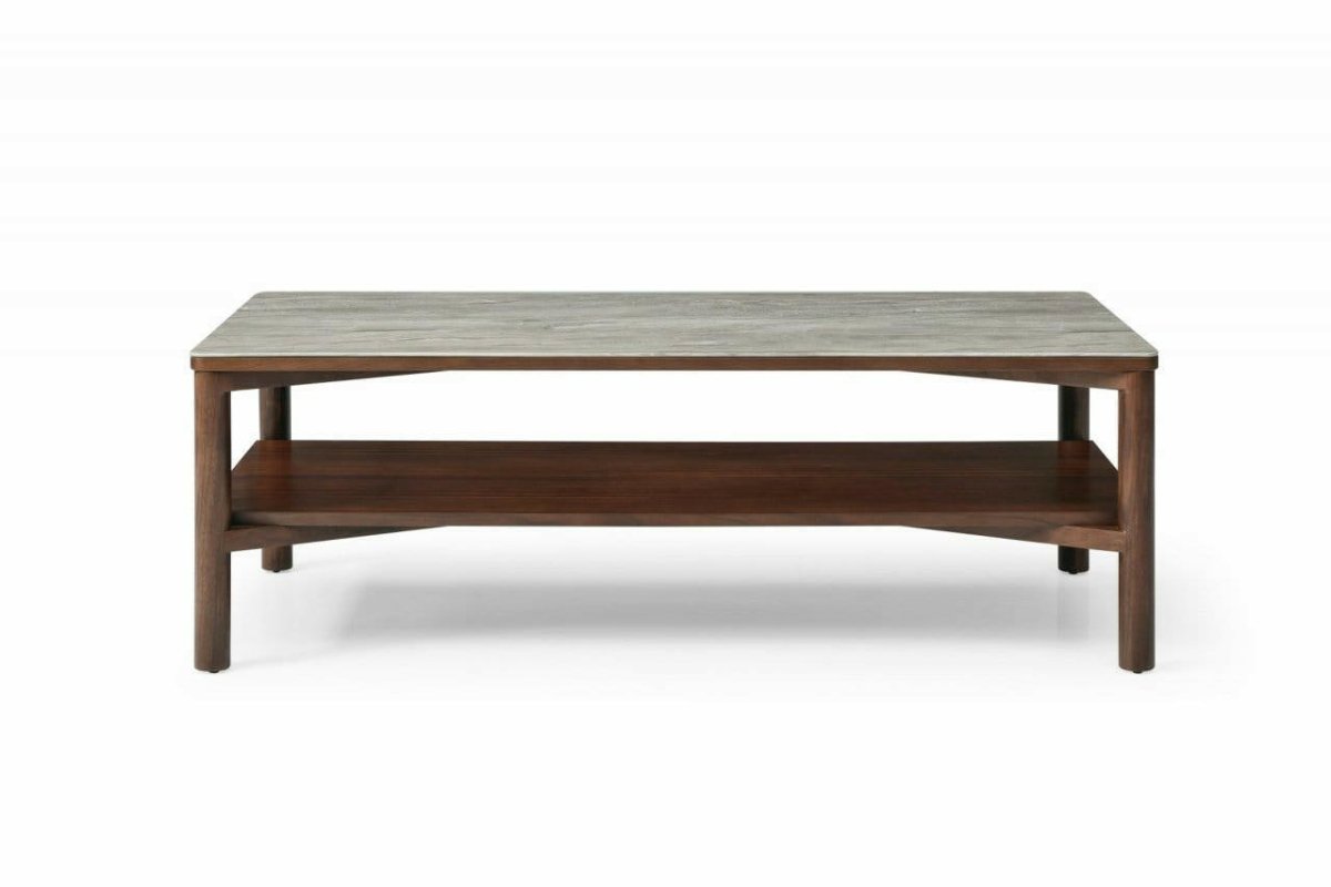 Willow Coffee Table With Shelf - OPULENT co