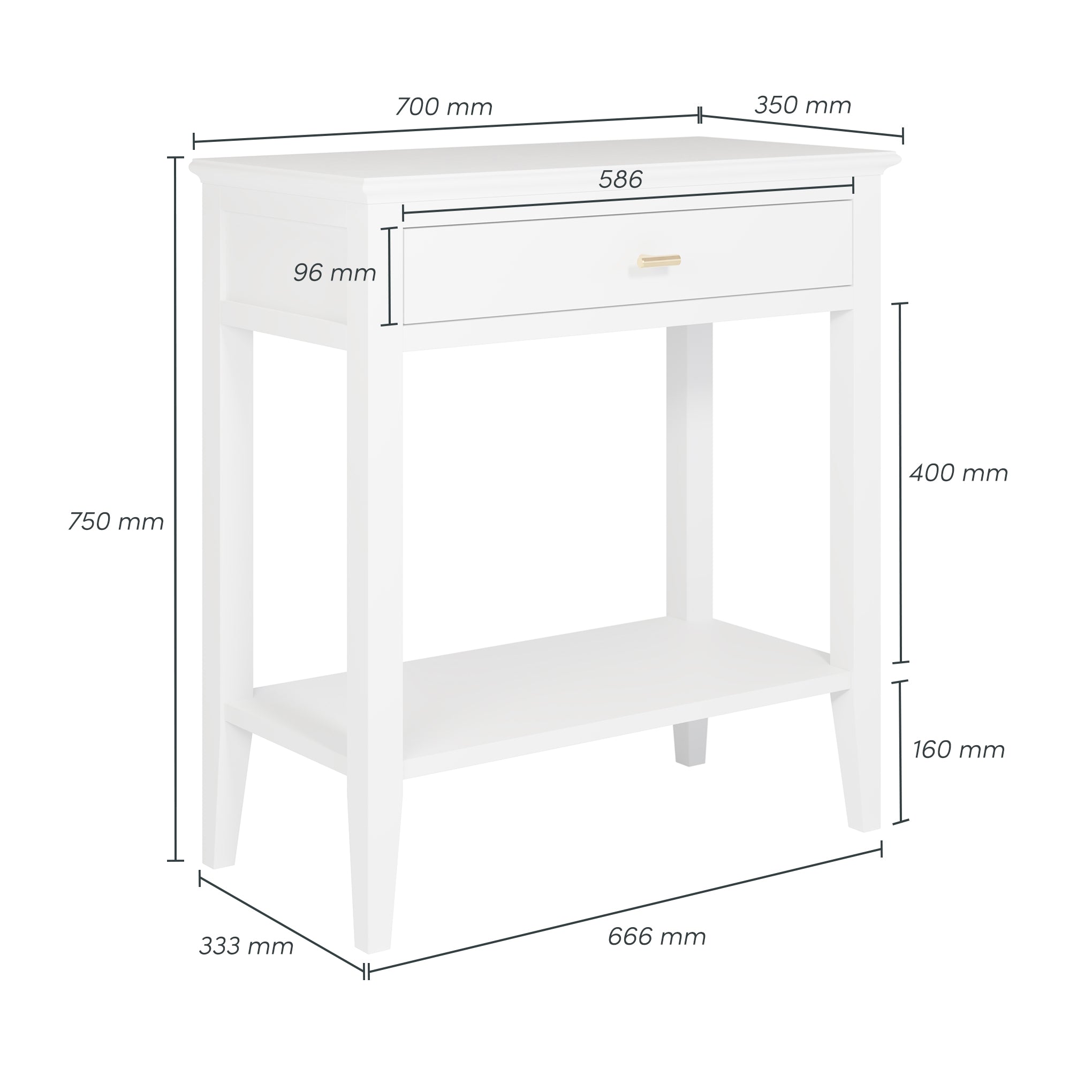Chilworth Console - White