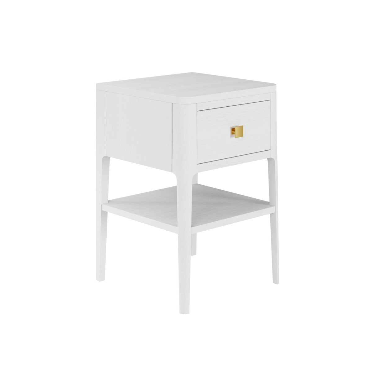 Abberley Bedside - 1 Draw - White - OPULENT co