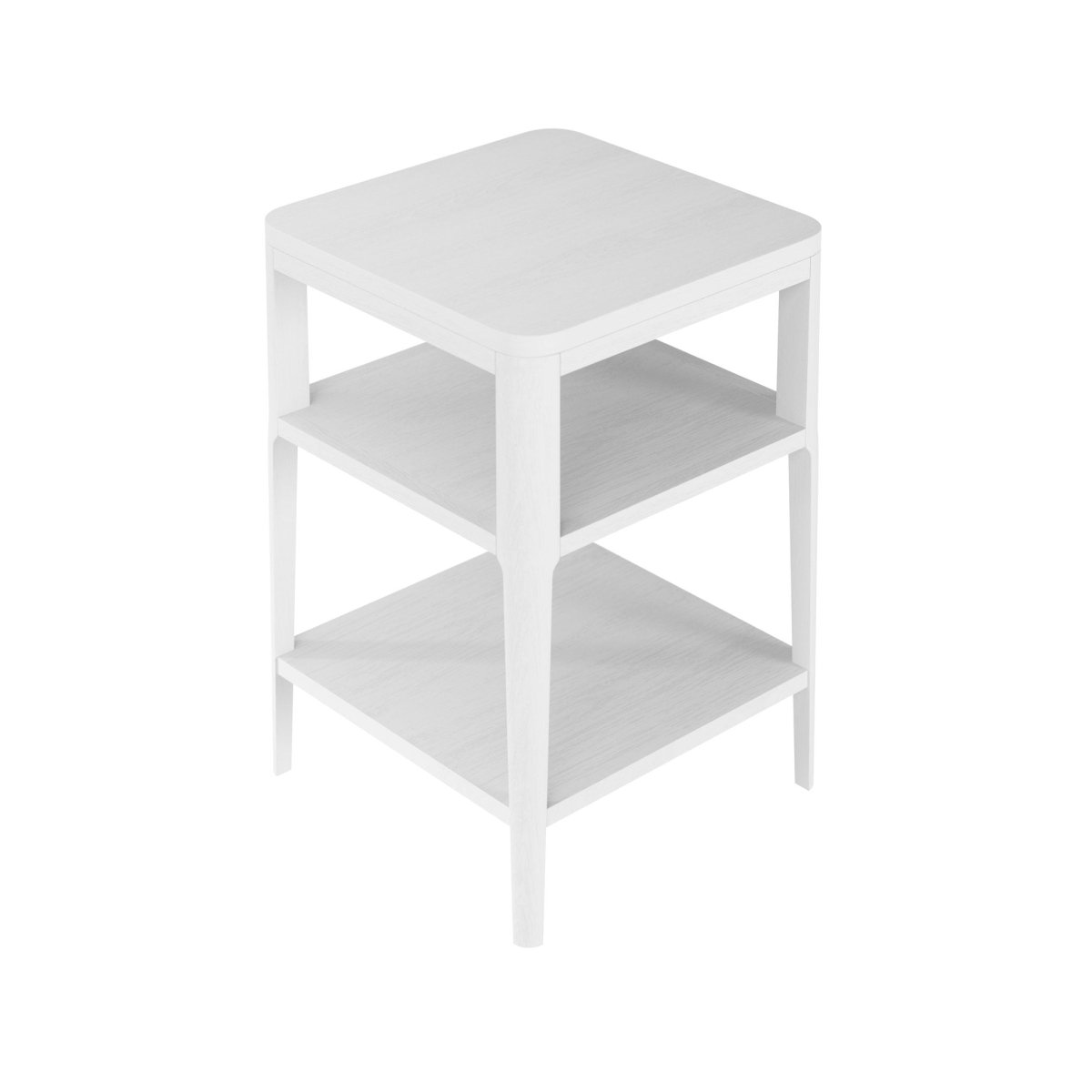 Abberley End Table - White - OPULENT co