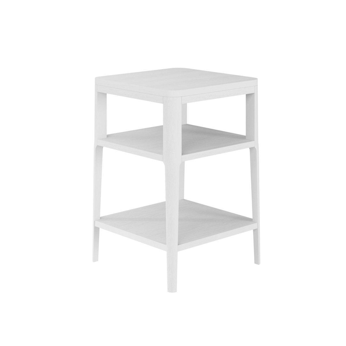 Abberley End Table - White - OPULENT co