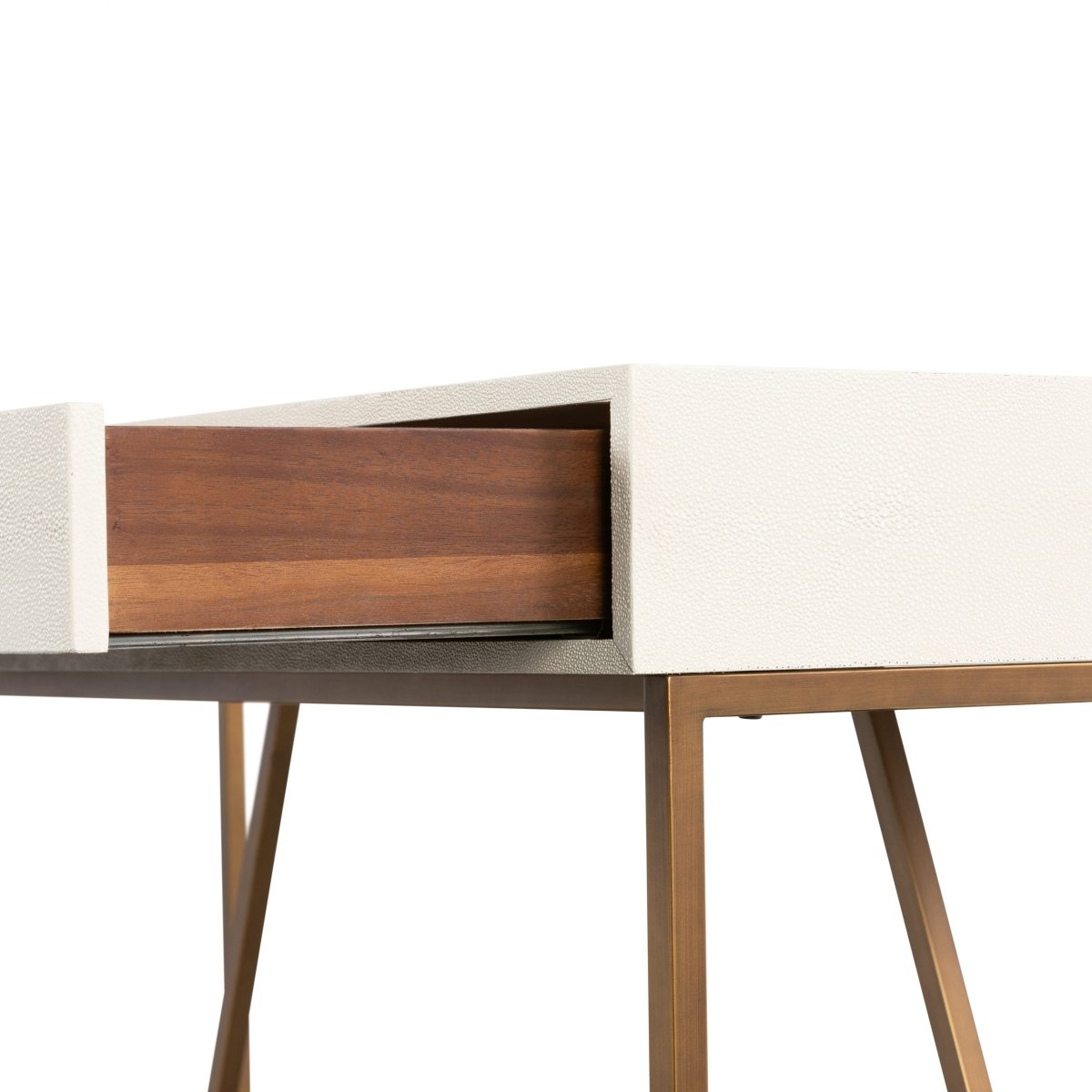 Hampton Desk | Ivory Shagreen - OPULENT co