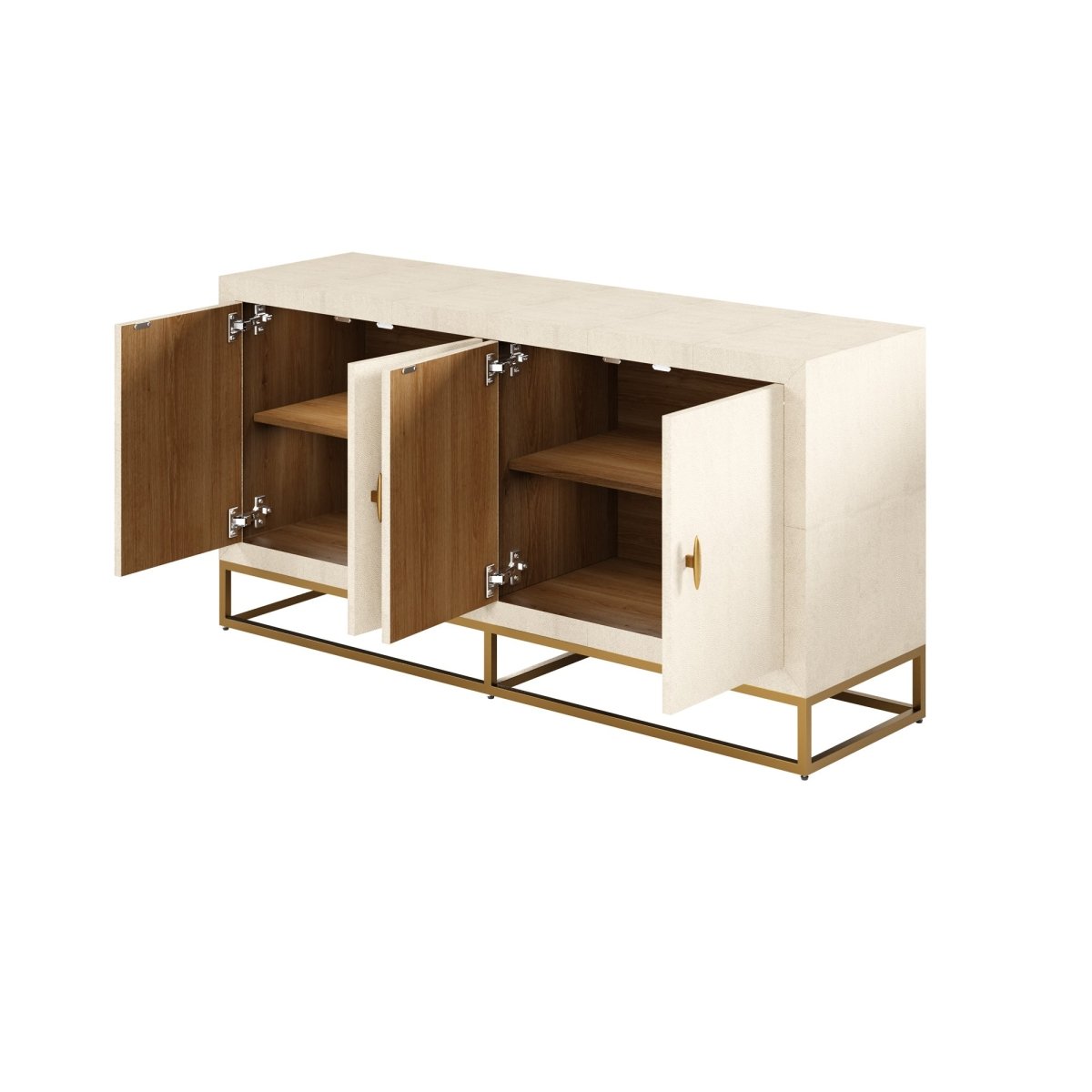 Hampton Sideboard, Ivory Shagreen - OPULENT co