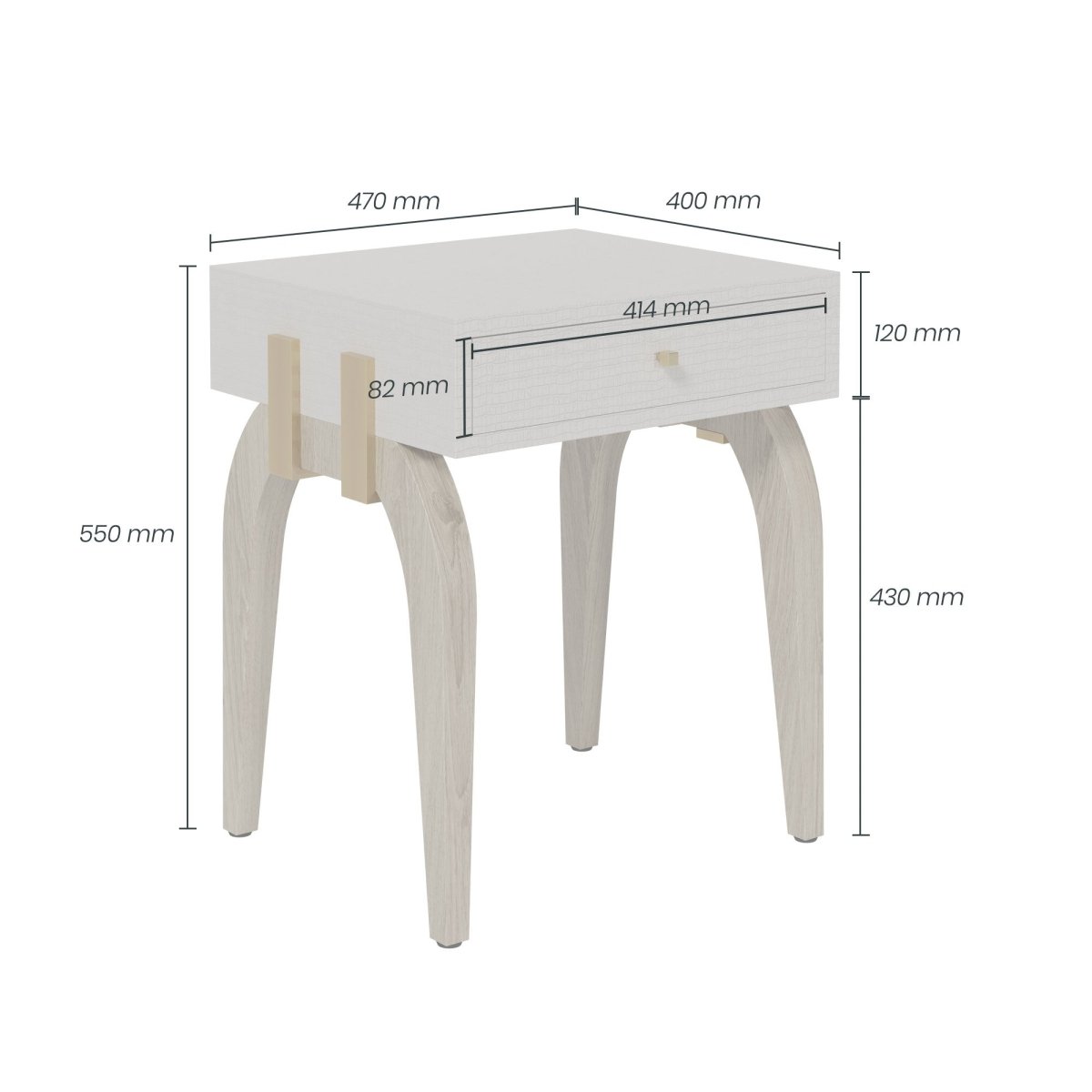 Laverstoke Bedside Table - OPULENT co