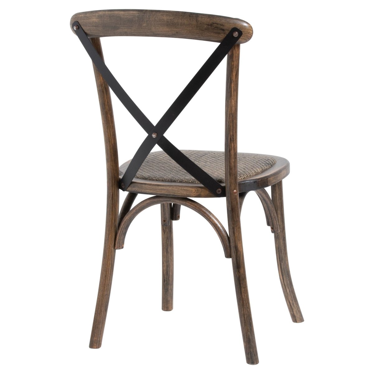 Oak Cross Back Dining Chair - OPULENT co