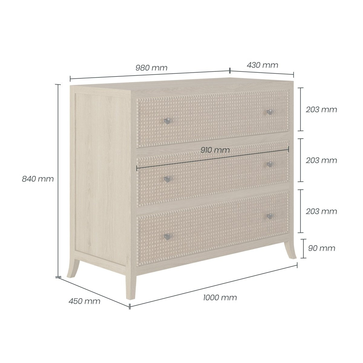 Witley Chest of Drawers - OPULENT co